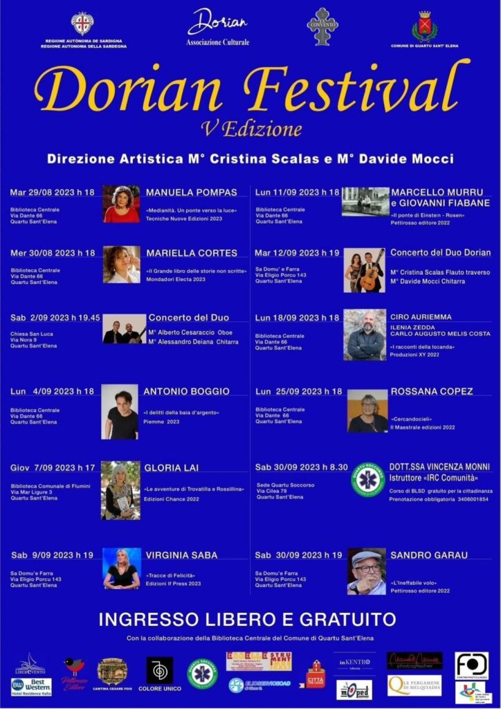 Dorian Festival - programma quinta edizione Settembre
